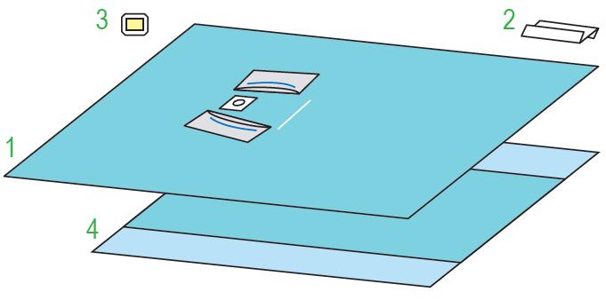 Zestawy do okulistyki – obłożenia pola operacyjnego BARRIER/MOLNLYCKE Zestaw okulistyczny III 903286