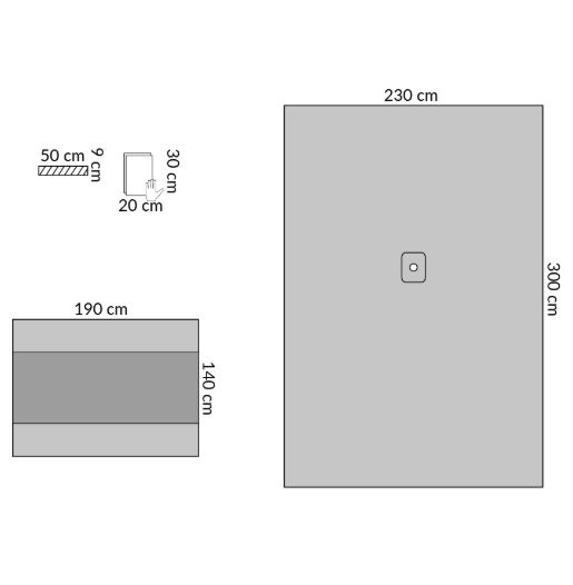 Zestawy do ortopedii – obłożenia pola operacyjnego Medline ES10409CEB