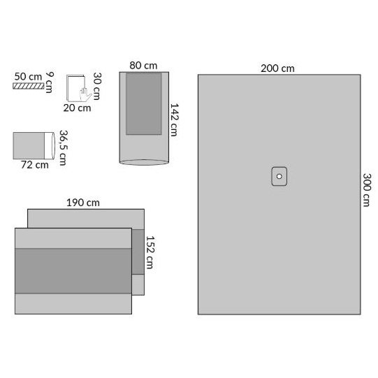 Zestawy do ortopedii – obłożenia pola operacyjnego Medline ES10411CE