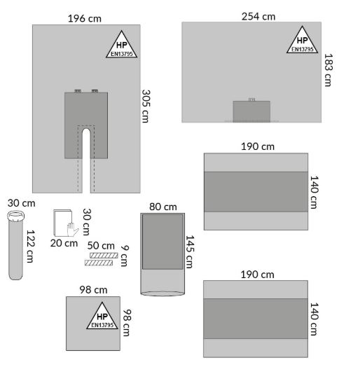 Zestawy do ortopedii – obłożenia pola operacyjnego Medline TB29640CE
