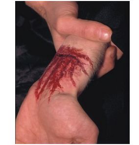 Zestawy do pozoracji ran Kryolan Rana Latexowa - podcięta żyła na ręce