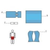 Zestawy do urologii – obłożenia pola operacyjnego TZMO MATODRAPE - do cytoskopii nr 1