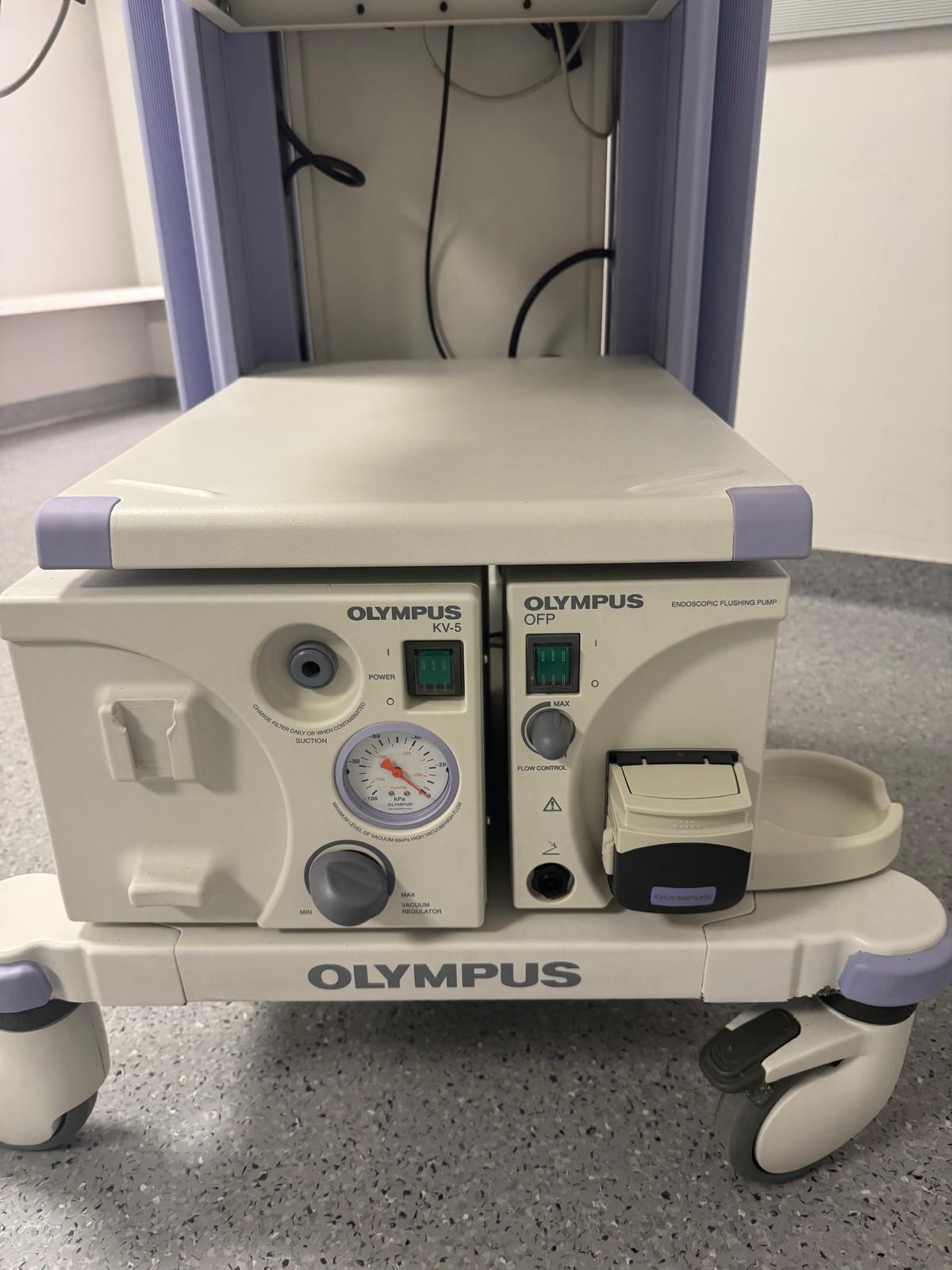 Zestawy videoendoskopowe używane Olympus Wieża do badań gastro i kolonoskopowych