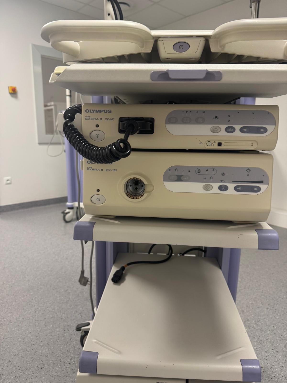 Zestawy videoendoskopowe używane Olympus Wieża do badań gastro i kolonoskopowych