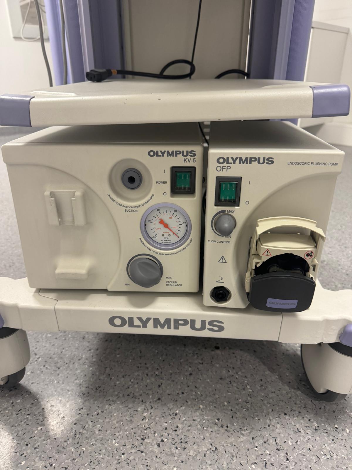 Zestawy videoendoskopowe używane Olympus Wieża do badań gastro i kolonoskopowych