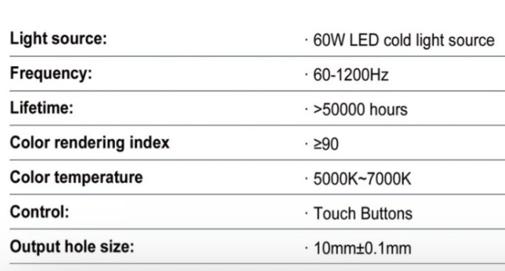Źródła światła do videostroboskopów Ykeda Stroboled