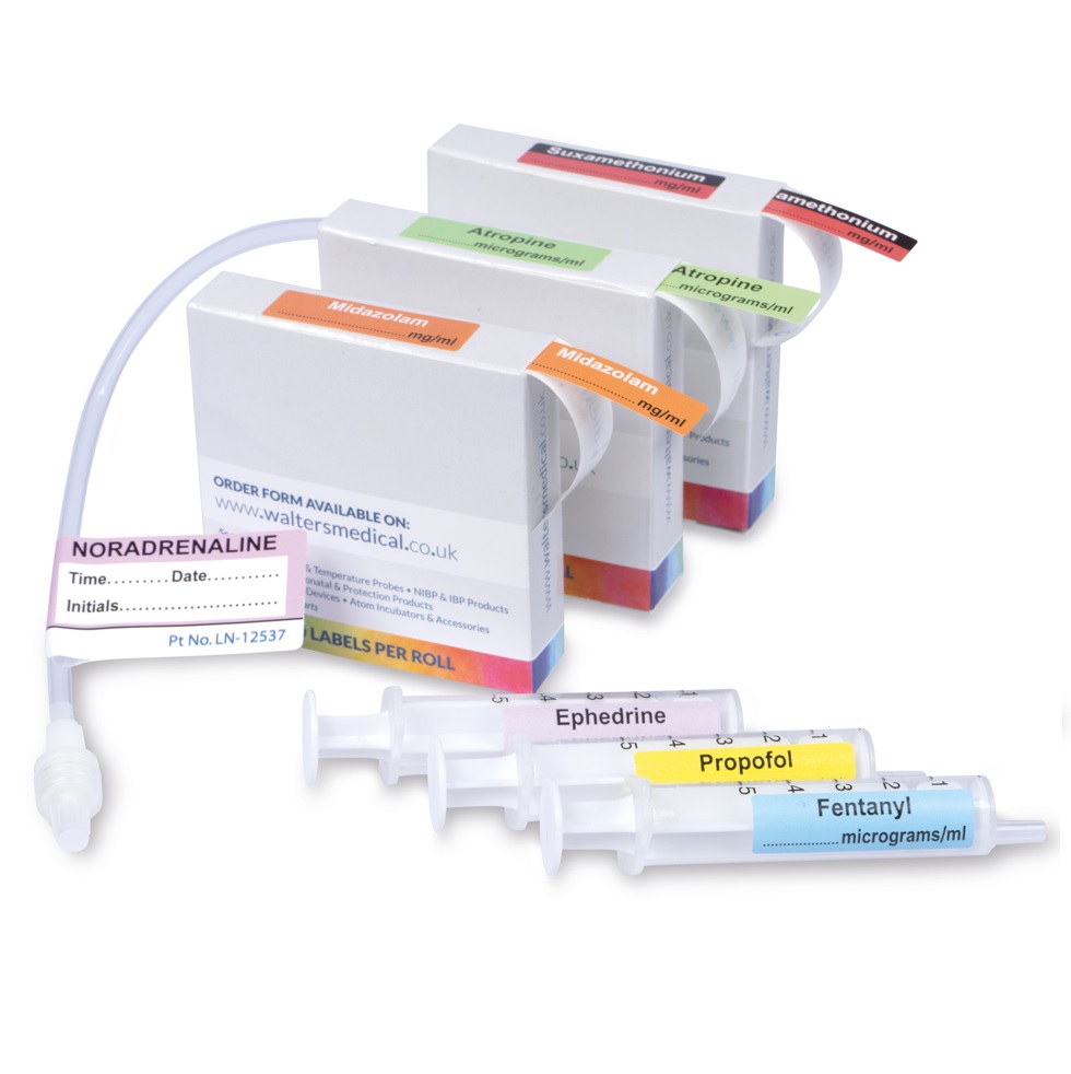 Naklejki do oznaczania pomp infuzyjnych