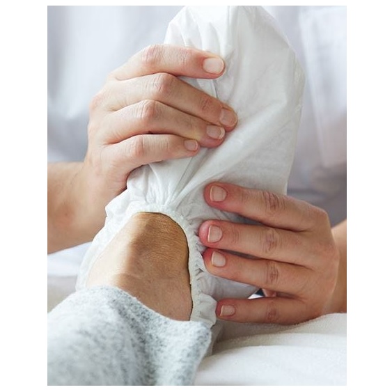 Nakładki pielęgnacyjne do mycia stóp pacjenta