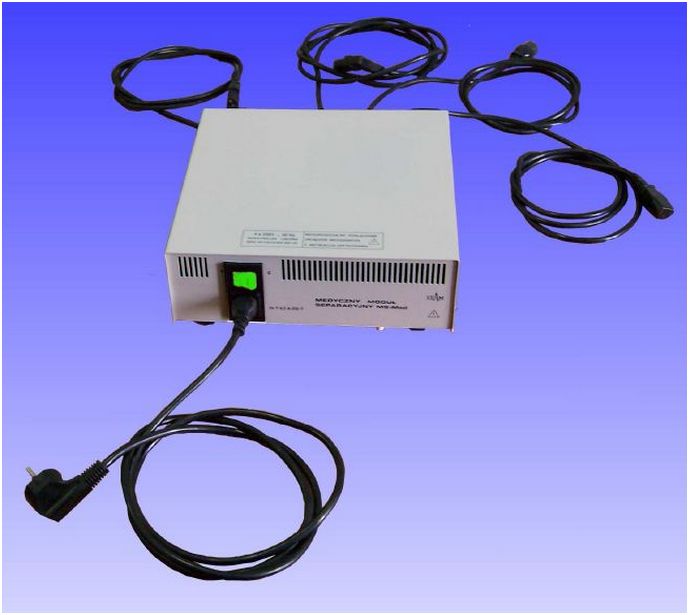 Elektryczne urządzenie zasilające sprzęty medyczne