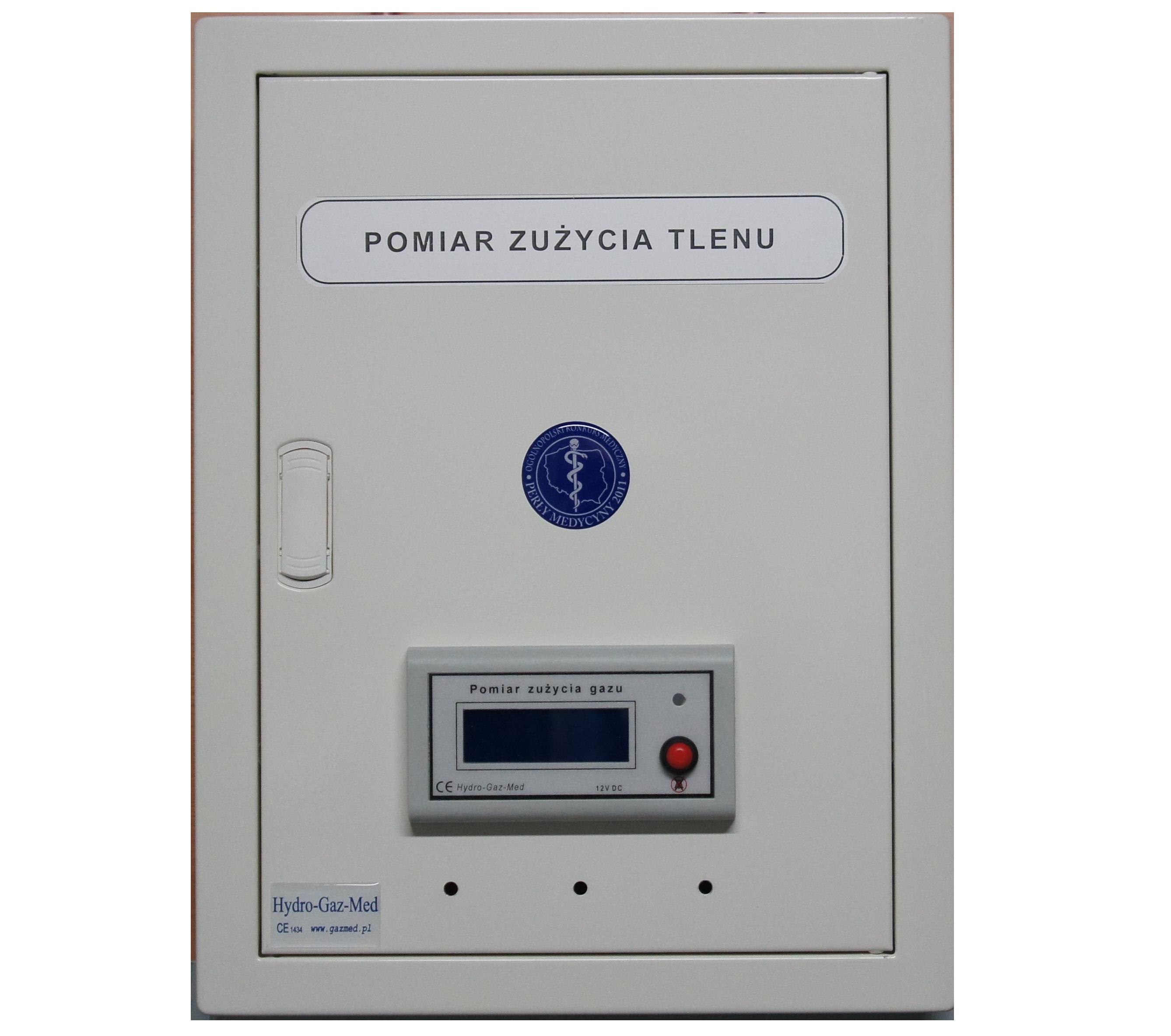 Monitory przepływu gazu i koncentracji tlenu