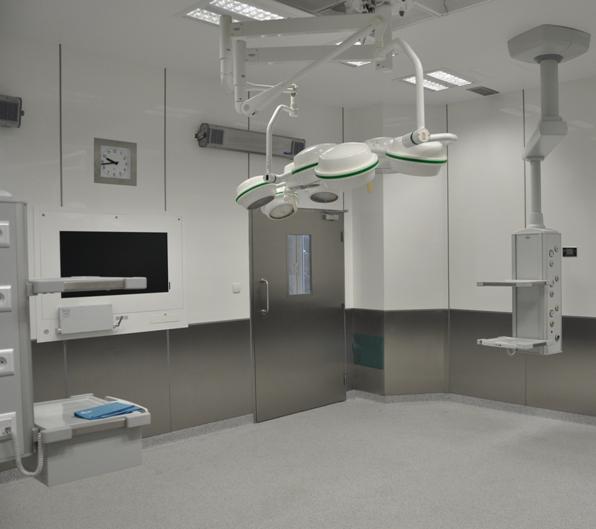 Panele ścienne i sufitowe do sal operacyjnych