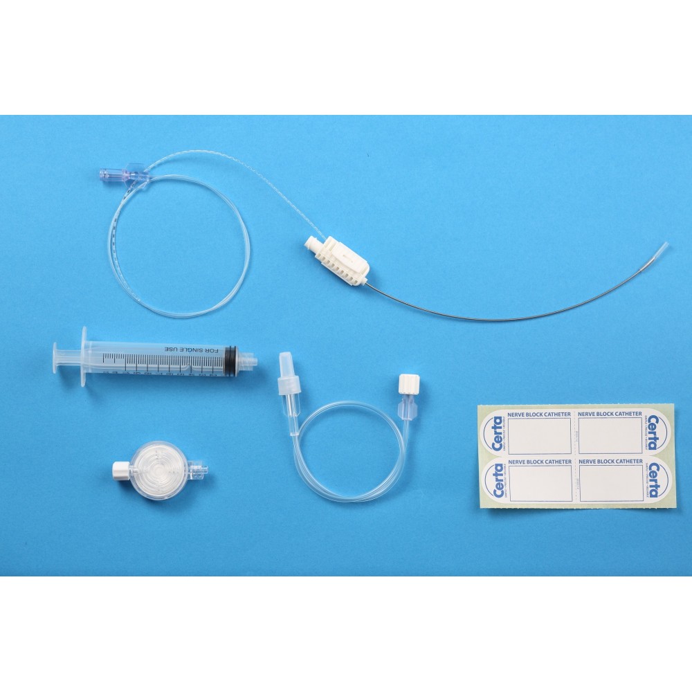Zestawy do ciągłej blokady nerwów obwodowych z cewnikiem