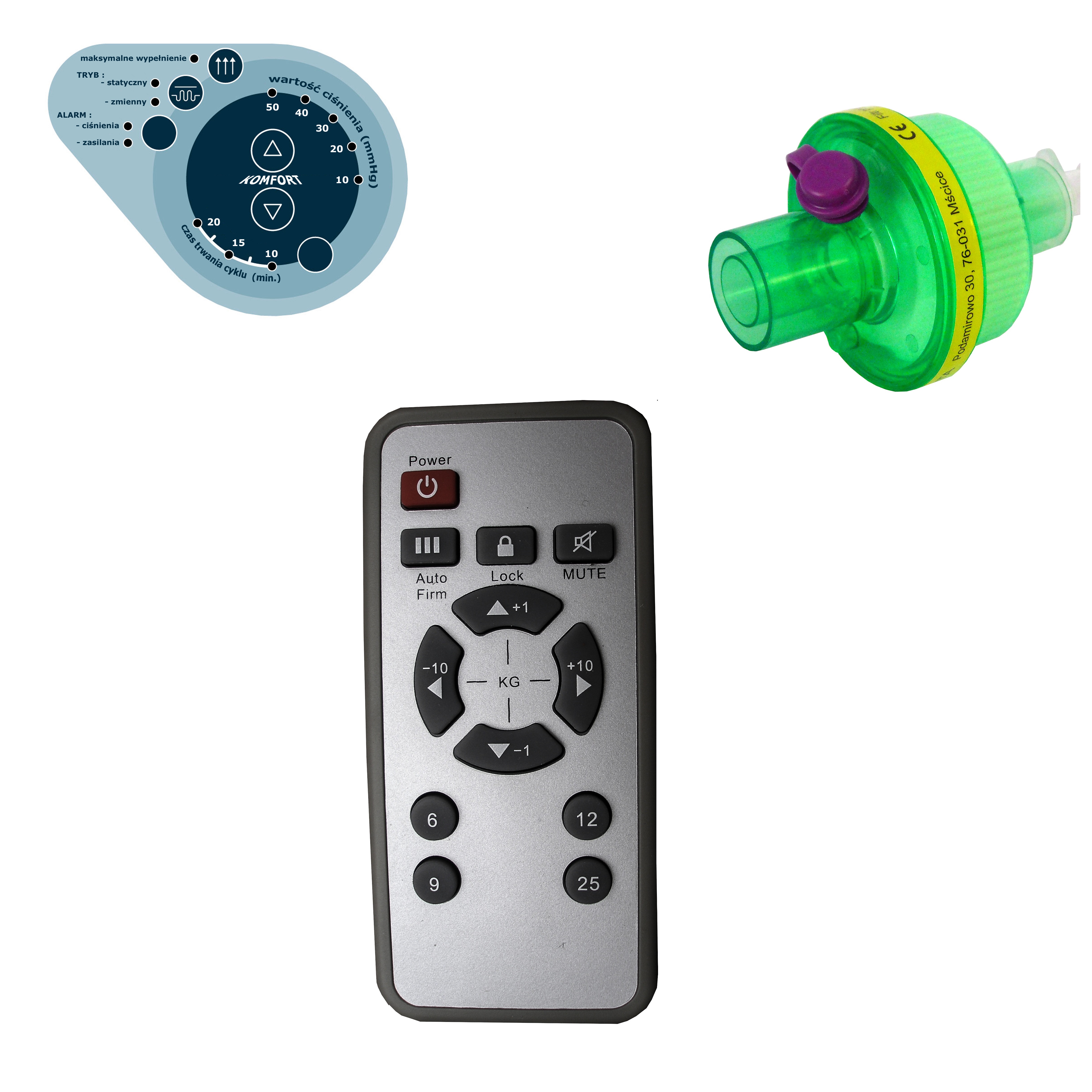 Akcesoria do pomp do materaców zmiennociśnieniowych