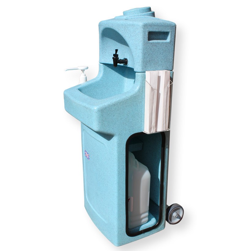 Umywalki mobilne do mycia rąk i skóry