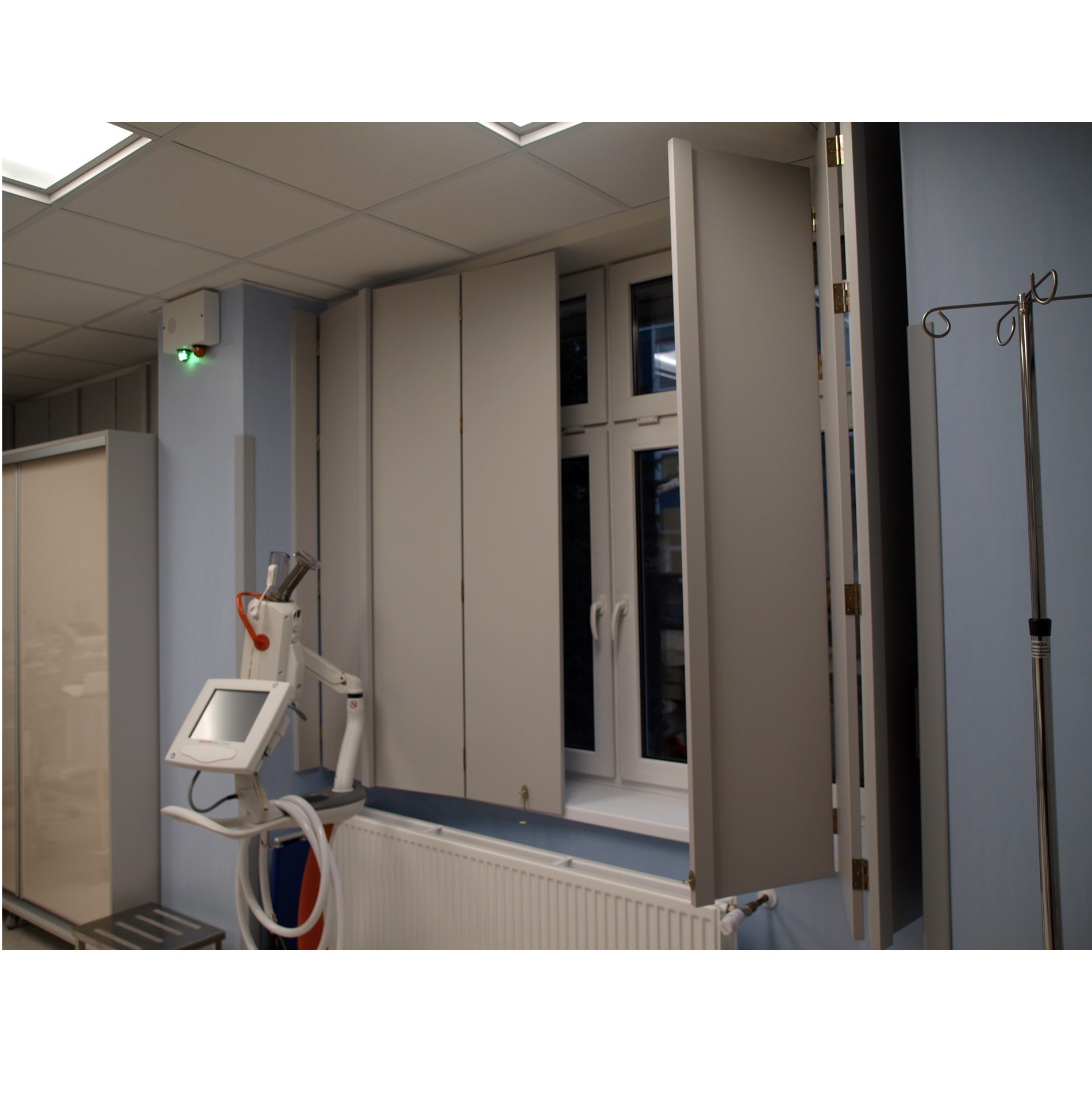 Przesłony RTG okien