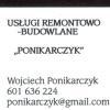 Usługi remontowo-budowlane "Ponikarczyk"